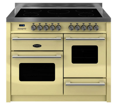 BRITANNIA  Delphi 110 XG Electric Induction Range Cooker - Gloss Cream & Stainless Steel